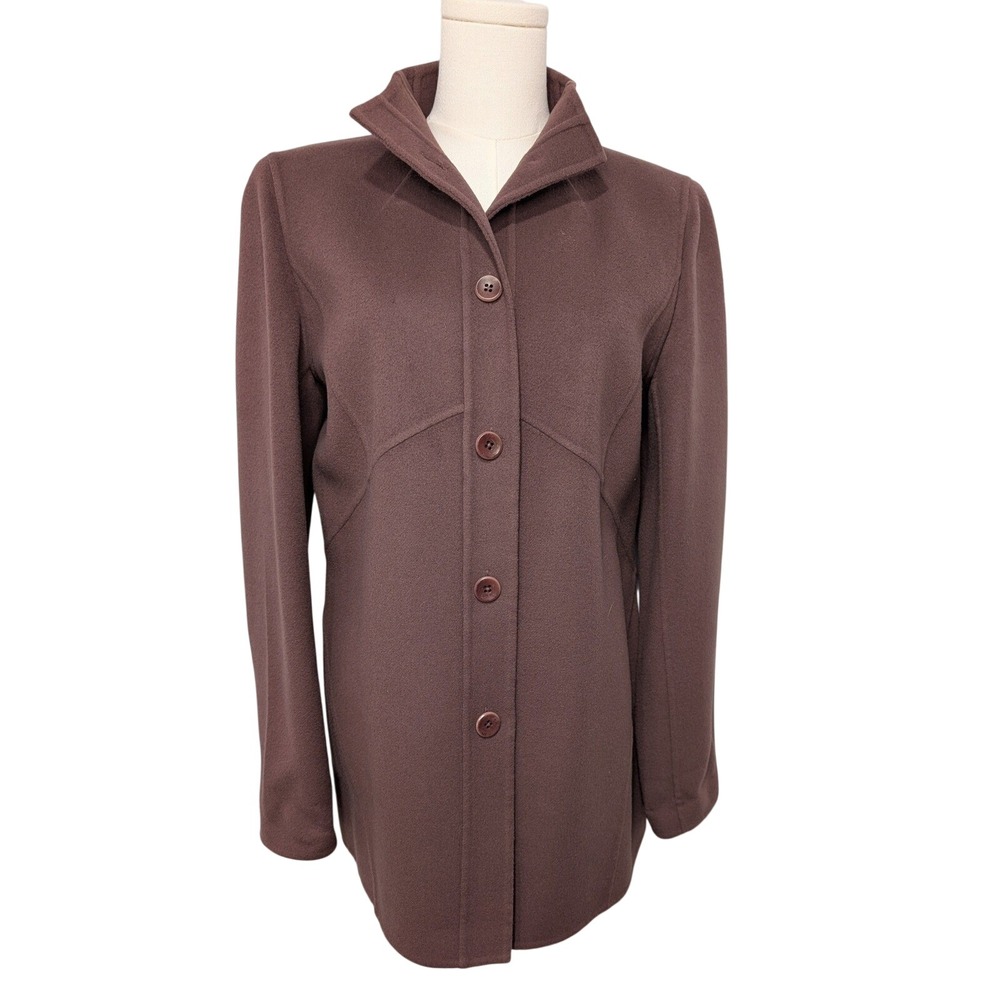 Linda Allard Ellen Tracy 100% Wool Blend Coat Size‎ 10
